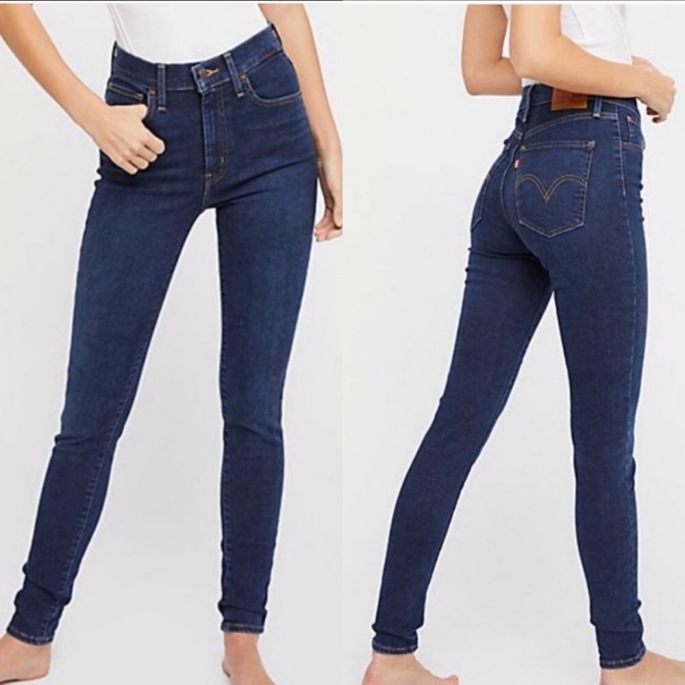 Levi’s Mile High rise supper skinny blue j…